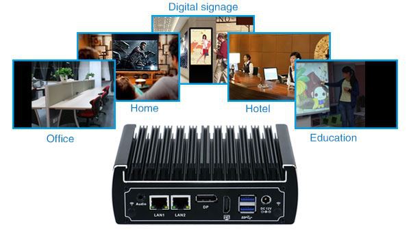 Barebone Intel Core I3 I5 ডুয়াল ল্যান মিনি পিসি