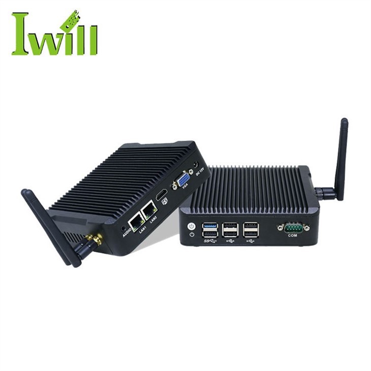 Fanless Mini PC Dual Nic For KIOSK